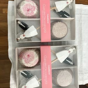 Crate & Barrel Wedding Shower Cupcake Decorating